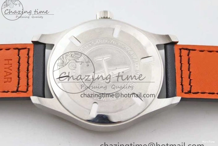 MIROTIME 0311 Vibrant Mark XVIII IW327001 SS M+F 1:1 Best Edition Black Dial on Black Leather Strap A 7055